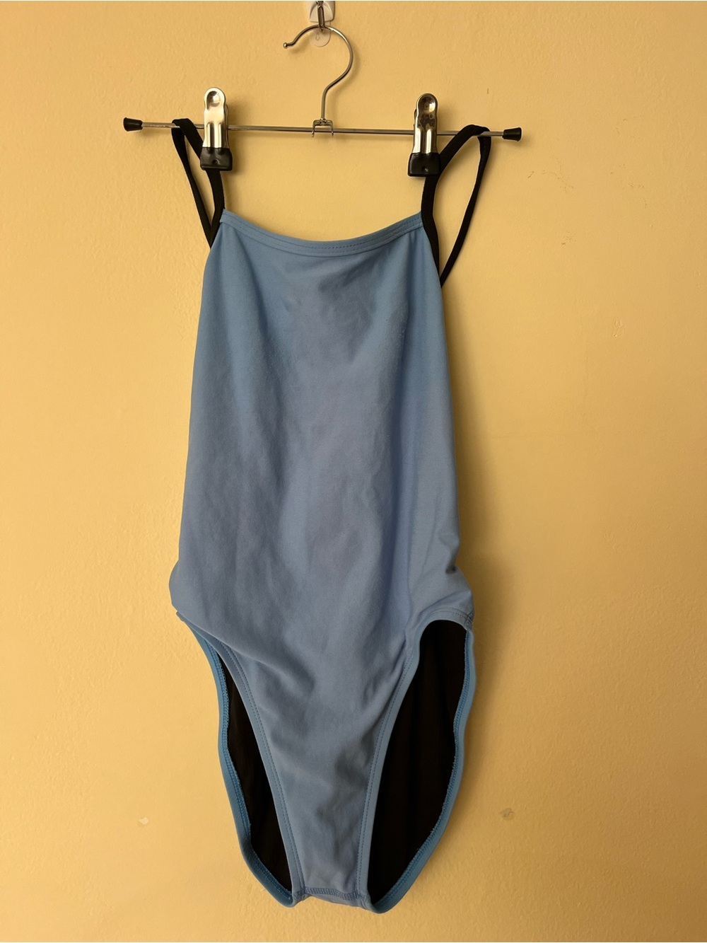 Jolyn Clothing Light Blue One-Piece with Black Straps
